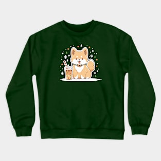 Dog ready to enjoy Christmas to the fullest Crewneck Sweatshirt